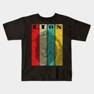 lion - indian lion colored Kids T-Shirt